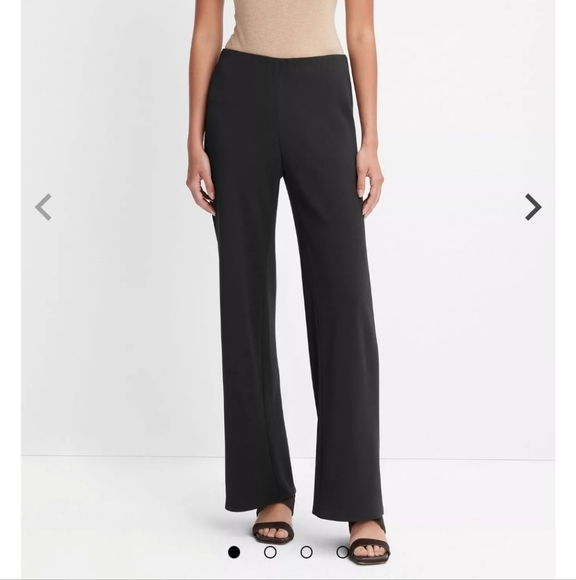 VINCE HIGH-WAIST BIAS CREPE PANT BLACK SZ SMALL - Picture 1 of 12